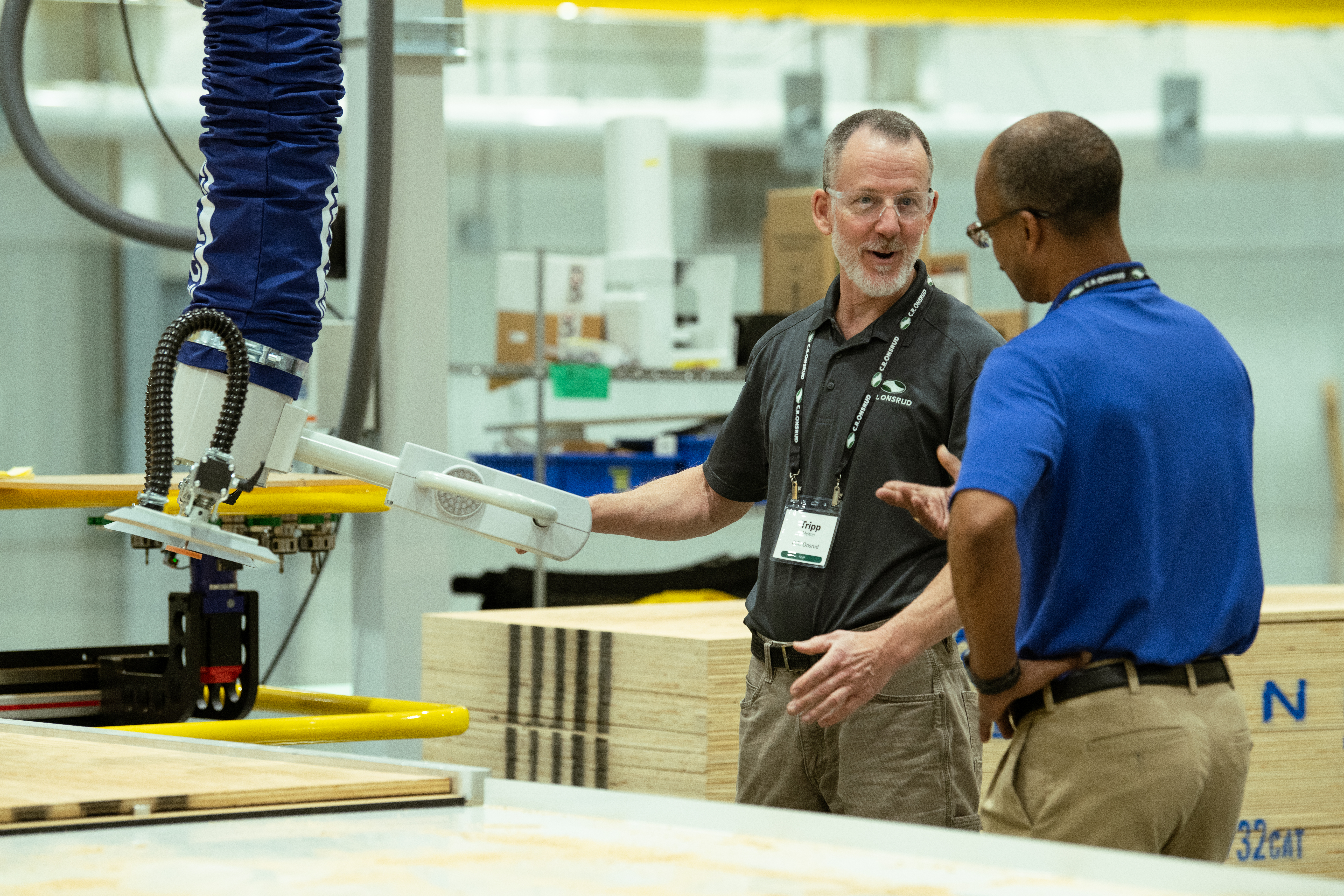 Showcasing Vacuum system to customer